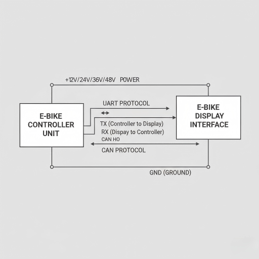 UART and CAN communication diagram for e-bike displays – Haytrix